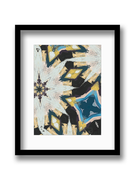 Shape 7 - Original Print 63cm x 46cm Including Frame