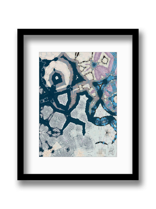 Shape 9 - Original Print 63cm x 46cm Including Frame