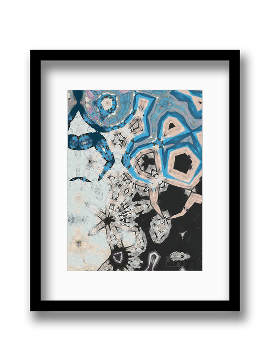 Shape 1 - Original Print 63cm x 46cm Including Frame
