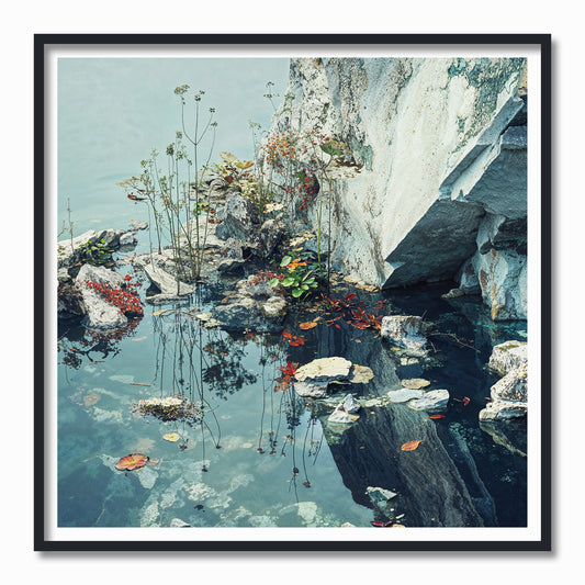 Reflections 3 of 3 - 63cm x 63cm Including Frame